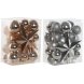 Julgranskulor Home ESPRIT Gyllene PVC 20 x 13 x 26 cm (2 antal)