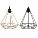 Taklampa Home ESPRIT Svart Gyllene Metall 50 W 28 x 27 x 34 cm (