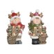 Julgranskula Home ESPRIT Brun Rd 23 x 10,5 x 40 cm (2 antal)