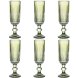 Glasset Home ESPRIT Grn Glas 6 x 6 x 18,4 cm (6 antal)