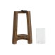 Ljusstakar Home ESPRIT Naturell Glas Mangotr 25 x 25 x 35 cm
