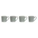 Set med 4 muggar Home ESPRIT Grn Stengods 360 ml 9,5 x 13 x 9,2
