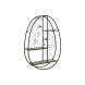 Bokhylla Home ESPRIT Svart Naturell Metall Tr MDF 53 x 12,2 x 7