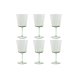 Glasset Home ESPRIT Grn Glas 285 ml 8,4 x 8,4 x 16,4 cm (6 anta