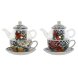 Tekanna Home ESPRIT Bl Vit Glas Porslin (2 antal)