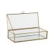 Smyckeskrin Home ESPRIT Gyllene Metall Glas 23 X 10 X 5,5 cm