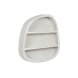 Bokhylla Home ESPRIT Vit Tr MDF 100 x 18 x 100 cm Vgg