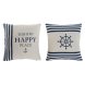 Kudde Home ESPRIT Vit Marinbl 45 x 10 x 45 cm (2 antal)