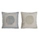Kudde Home ESPRIT Bl Beige 45 x 10 x 45 cm (2 antal)