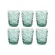 Glasset Home ESPRIT Turkos Glas Medelhavs Med relief 290 ml (6 a