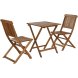 Bordsgrupp med 2 stolar Home ESPRIT Brun 60 x 60 x 74 cm