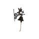 Klocka Home ESPRIT Brun Svart Jrn 16,5 x 10 x 21 cm