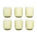 Glasset Home ESPRIT Grn Glas Med relief 275 ml (6 antal)