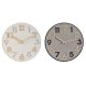 Vggklocka Home ESPRIT Gr Naturell Tr MDF 30 x 5 x 30 cm (2 an
