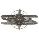 Vggklocka Home ESPRIT Gyllene Silvrig Metall Flygplan Vintage 7