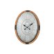 Vggklocka Home ESPRIT Silvrig Naturell Metall Glas furutr 50 x