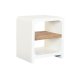 Nattduksbord Home ESPRIT Vit Naturell 50 x 40,5 x 55,5 cm