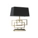 Bordslampa Home ESPRIT Svart Gyllene 50 W 220 V