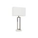 Bordslampa Home ESPRIT Vit Silvrig 50 W 220 V