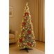 Julgran Home ESPRIT Vit Rd PVC Snfall
