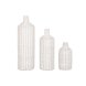 Set med 3 Vasar Home ESPRIT Metall Naturell 25 x 25 x 80 cm (3 D