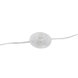 Golvlampa Home ESPRIT Transparent Silvrig 50 W 220 V 30 x 30 x 1