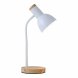 Skrivbordslampa EDM 32015 Vit Naturell Tr Stl 40 W 12 x 17 x 4