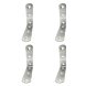 Stll fyrkantigt EDM 86093 an24 Rostfritt stl 8 x 8 x 1,9 cm 4