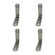 Stll fyrkantigt EDM 86094 an24 Rostfritt stl 10 x 10 x 1,9 cm