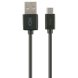 USB-kabel till mikro-USB Contact 1 m Svart