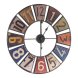 Vggklocka Gift Decor Gul Bl Vit Svart Rd Grn Multicolour Ora