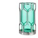 Ljusstakar Silvrig Bl Metall Glas (11,5 x 19,5 x 11,5 cm)
