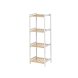 Badrumshyllor Berilo WR5503-4-460 Vit Naturell 35 x 30 x 100 cm