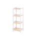 Badrumshyllor Berilo WR5503-4-463 Rosa Naturell 35 x 30 x 100 cm