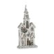 Prydnadsfigur Krist+ Vit Gr Glitter Hus Jul 25,5 x 56,5 x 9,5 c