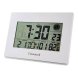 Vggklocka med termometer Timemark Vit (24 x 17 x 2 cm)