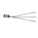 Koppling fr 3-hundsledning Gloria 2mm x 25 cm