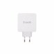 USB-laddare och vgg TooQ TQWC-2SC03WT Vit 48 W
