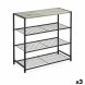 Bokhylla Confortime Svart Metall 60 x 30 x 63,5 cm (3 antal)