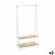 Hattstll Confortime Vit Tr Metall 80 x 40 x 160 cm