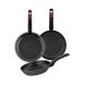 Stekpanna Monix M249001 Svart Plast 3 Delar