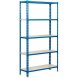 Bokhylla SimonRack Bl Vit Metall 180 x 80 x 40 cm