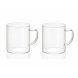 Set med 2 muggar Andrea House ms19209 Transparent Glas 300 ml 2