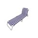 Marbueno Hopfllbar Solstol Stl Bl och Vit Randig Strand och P