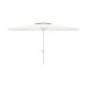 Marbueno Parasoll Stl 8 Ribbor D270 cm Polyester Vit Trdgrd,