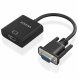 Adapter HDMI till VGA Aisens A115-0873 20 cm Svart