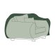 Soffverdrag Altadex Grn Polyester 130 x 90 x 70 cm
