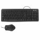 Tangentbord och Mus CoolBox COO-KTR-01U Svart Qwerty Spanska QWE