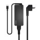 V�ggladdare Aisens Cargador 65W PD3.0 1XUSB-C 1.8M, Negro Svart