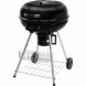 Kolgrill med lock och hjul Fieldmann FZG 1004 Svart Rund